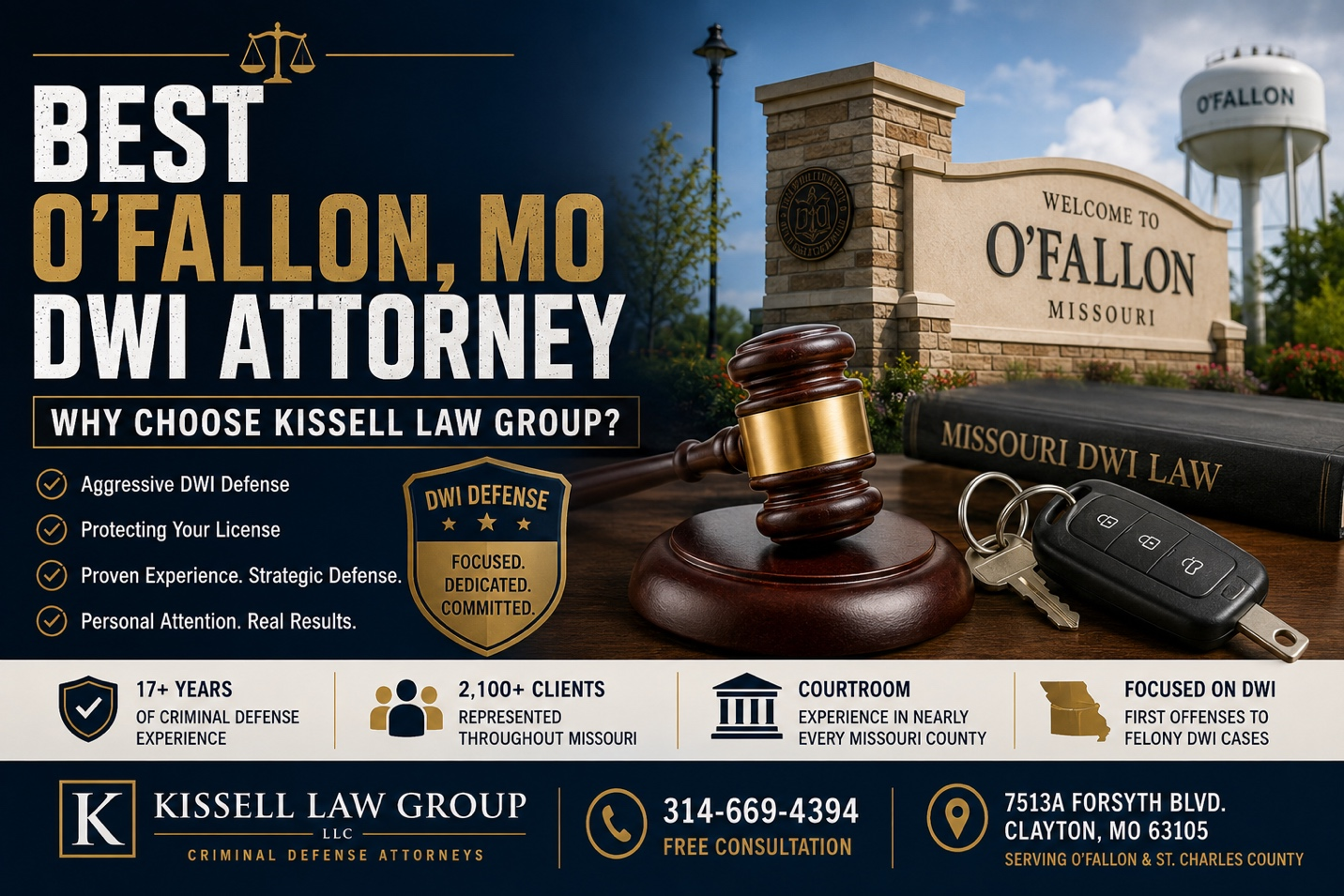 Best O’Fallon, MO DWI – DUI Attorney: Why Choose Kissell Law Group?