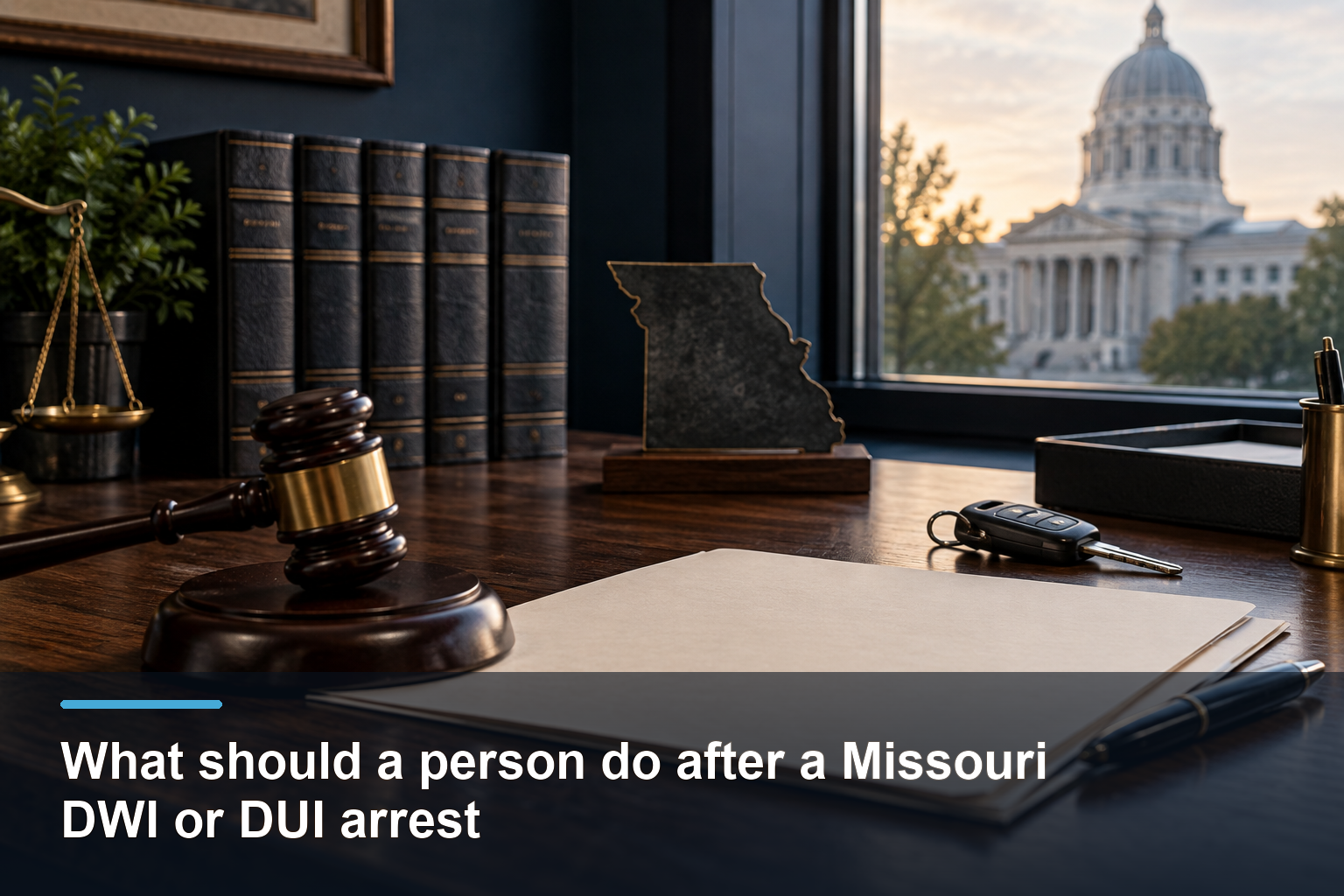 What should a person do after a Missouri DWI or DUI arrest
